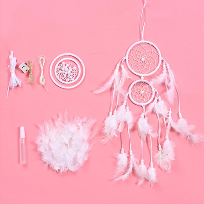 에코에듀 어린이 드림캐쳐 diy 세트 초등 크리스마스만들기, 화이트, 1개