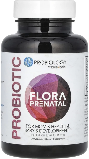Belle+Bella Probiology 프로바이오틱 플로라 프리네탈 250억 CFU 캡슐 30정, Belle+Bella Probiology 프로..., 1개 - 쿠팡