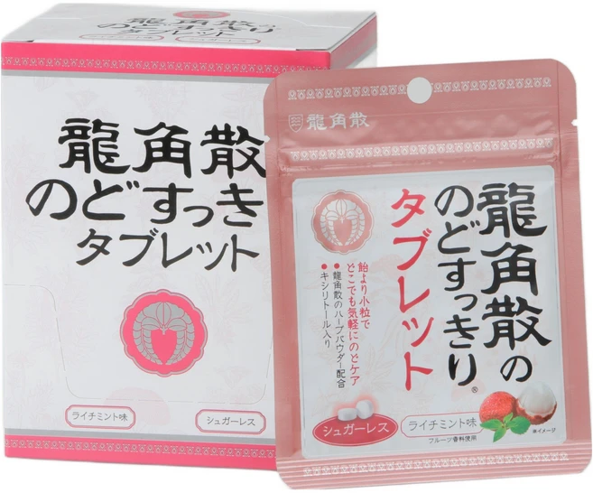 류카쿠산 목이 시원한 타블렛 리치 민트 맛, 10.4g, 10개 - 쿠팡