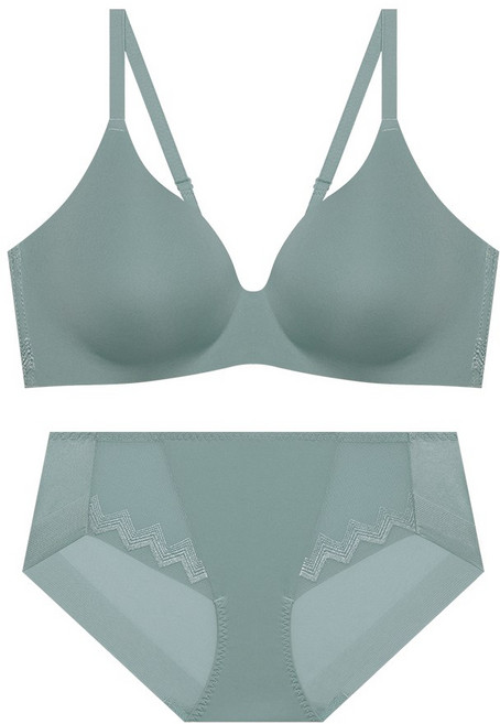 트라이엄프 에어로쿨 퓨징 노와이어 브라팬티세트_민트