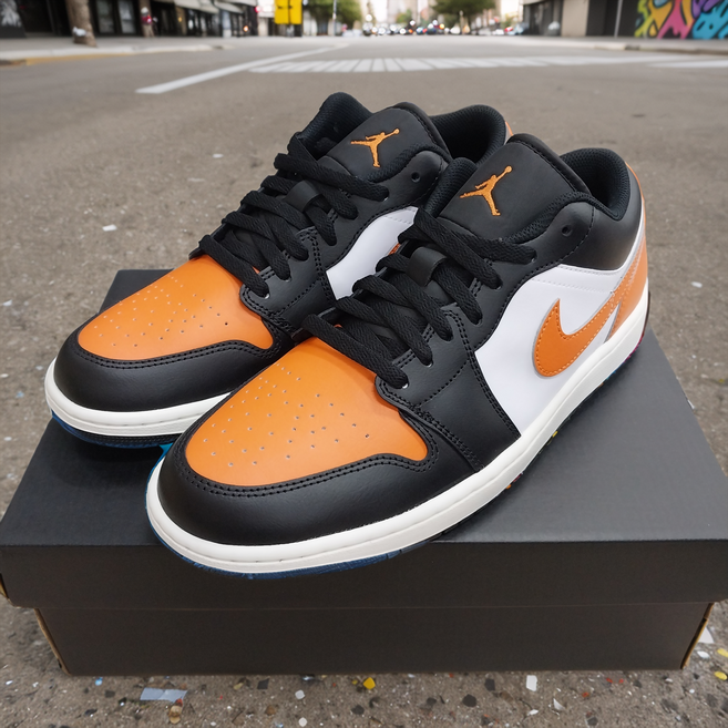 나이키 조던 1 로우 블랙 스타피쉬 남성용 운동화 스니커즈 패션화 데일리화 신발 농구화
