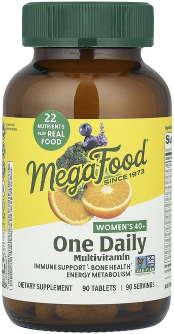 MegaFood 만 40세 이상 여성용 원 데일리 종합비타민 90정, MegaFood만40세이상여성용원데일리종합비타민90정, 1개 - 쿠팡