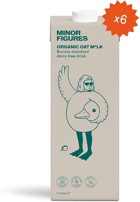 마이너피겨스 노 슈가 오트 밀크, 6개, 1L