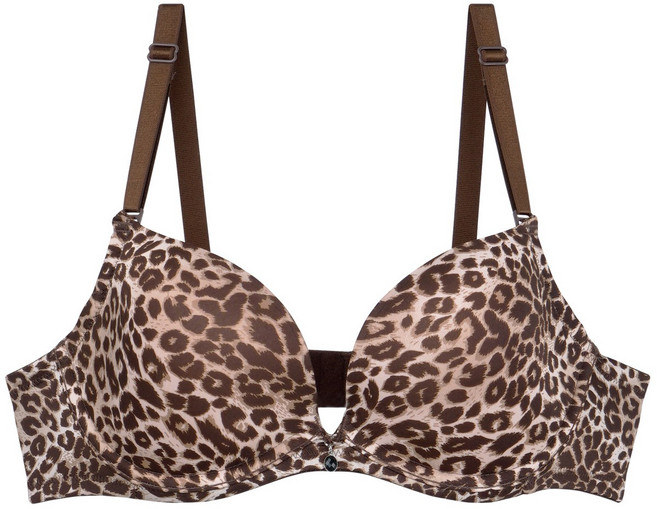 판도라by비비안 호피패턴 빅사이즈 몰드브라 CDE컵