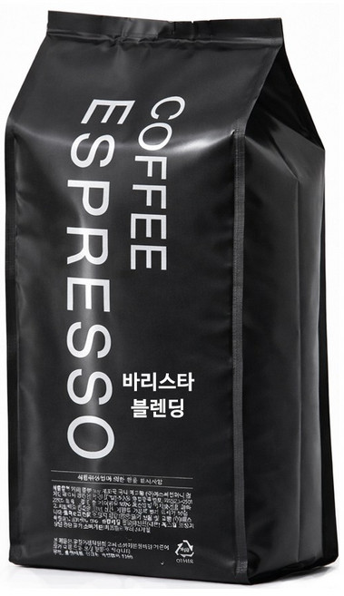 커피에스프레소 바리스타 블렌딩 원두커피, 1kg, 1개, 홀빈(분쇄안함)