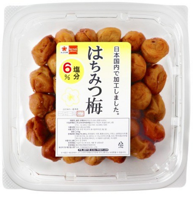 일본산 꿀맛 우메보시 270g 매실장아찌, 3개