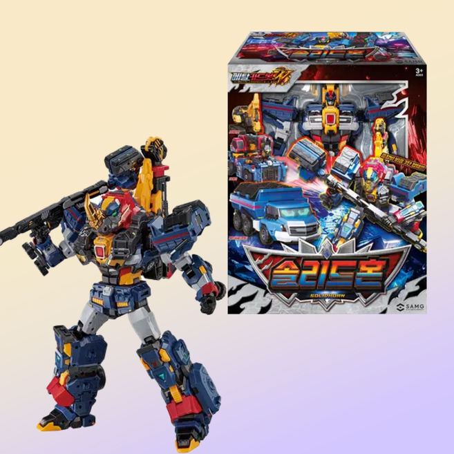 메탈카드봇W 솔리드혼 변신로봇 장난감 남아 합체로봇 장난감 메탈카드봇 시리즈 솔리드 혼, 1개