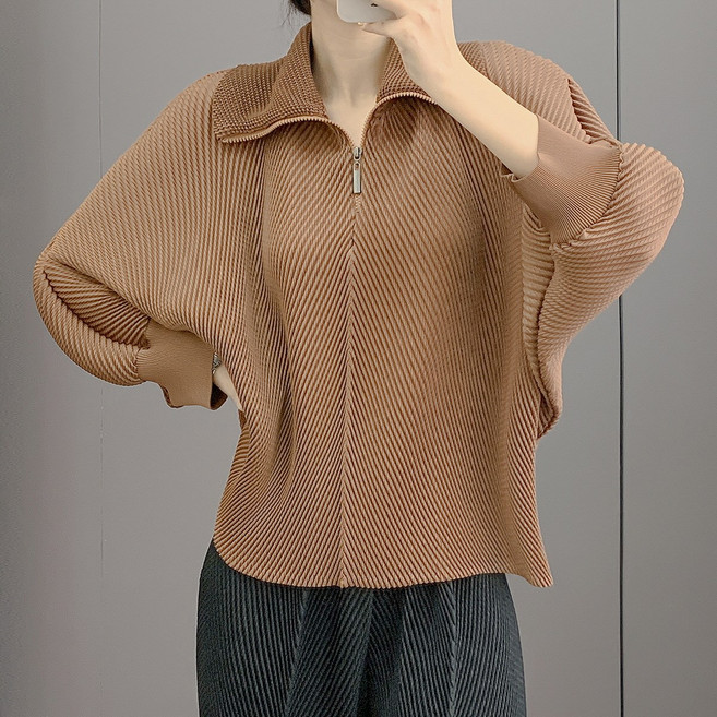 플라라 (88까지)플리츠사선카라블라우스_PK5FBL004C