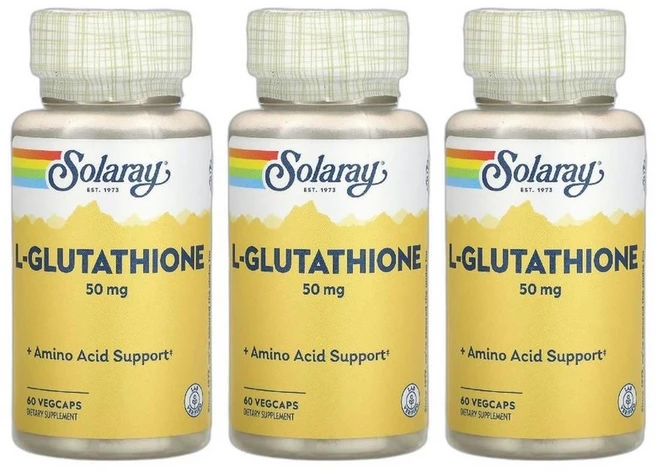 솔라레이 L 글루타치온 50mg 60정 3개 아미노산 Glutathione - 쿠팡