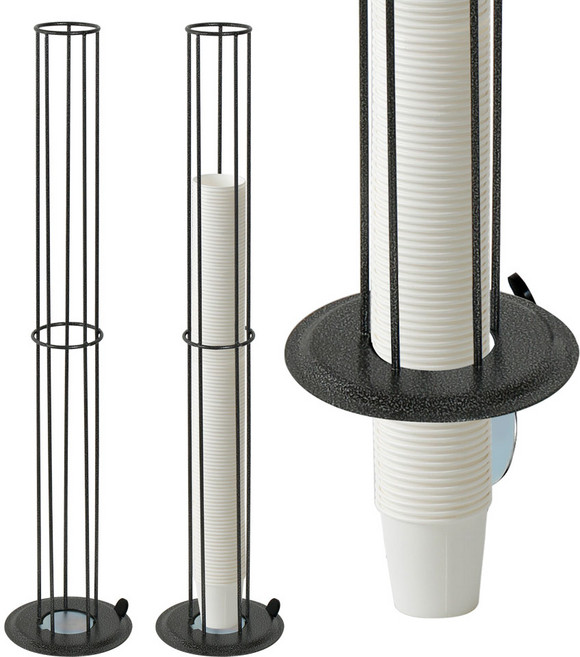 카시안 슬라이드 종이컵 수거함 철제 스틸 컵수거함 수거기 회수기, A 03) 75mm 일반 종이컵, 1개