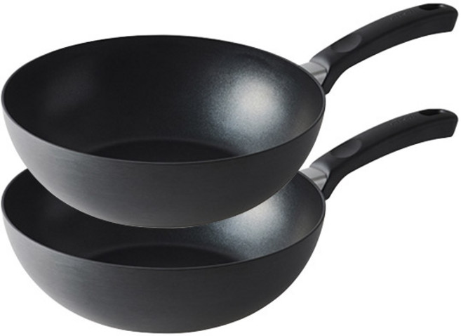 락앤락 하드앤라이트 티타늄 프라이팬/웍 1+1세트 추천 가벼운 후라이팬/궁중팬/코팅펜/밀크팬/소스팬/편수냄비/튀김냄비 중식/볶음/파스타/이유식, 웍(궁중팬) 28cm, 2개