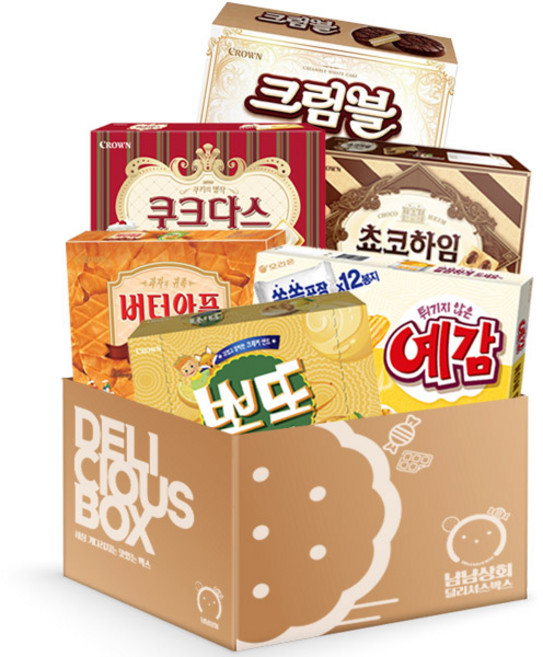 [냠냠상회] 뽀또레몬 버터와플 쿠크다스화이트 쵸코하임 예감 크림블 과자세트, 1개