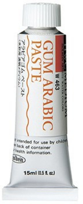 홀베인 수채화용 보조제 / 검 아라빅 (15ml) W63 아라비아 고무 미디엄 / 수채 물감에 붓 자국등의 터치감을 부여