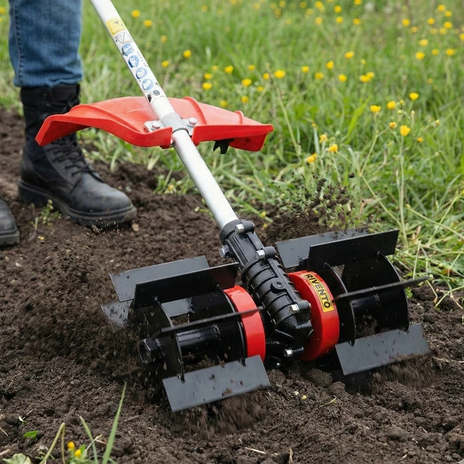예초기 부착 관리기 텃밭 고랑 제초 잡초 로타리 소형 미니 날 기계 호미 하우스 농작물 농작, 1개, RTM-24BM - 쿠팡
