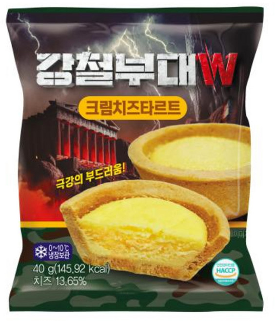 강철부대W 크림치즈타르트, 40g, 5개