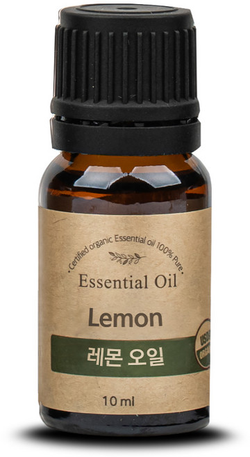 퓨어스 유기농 레몬 에센셜오일 10ml, 1개