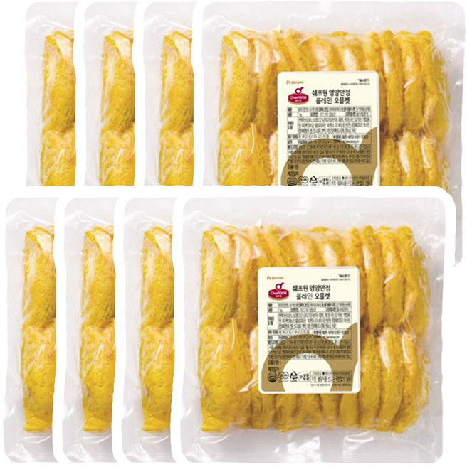 쉐프원 영양만점 플레인 오믈렛 1kg x 8봉, 8개