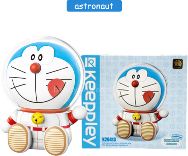 Keeppley 키플리 도라에몽 블록 피규어 클래식 오리지널 / 럭키 / 우주인 K20411 K20412 K20413, 우주인 K20413, 1개