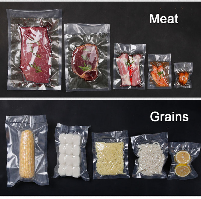 업소용진공팩 15x20 16x25 18x28 20x30 23x32 25x35 진공포장지 크린랩 밀봉, 100개