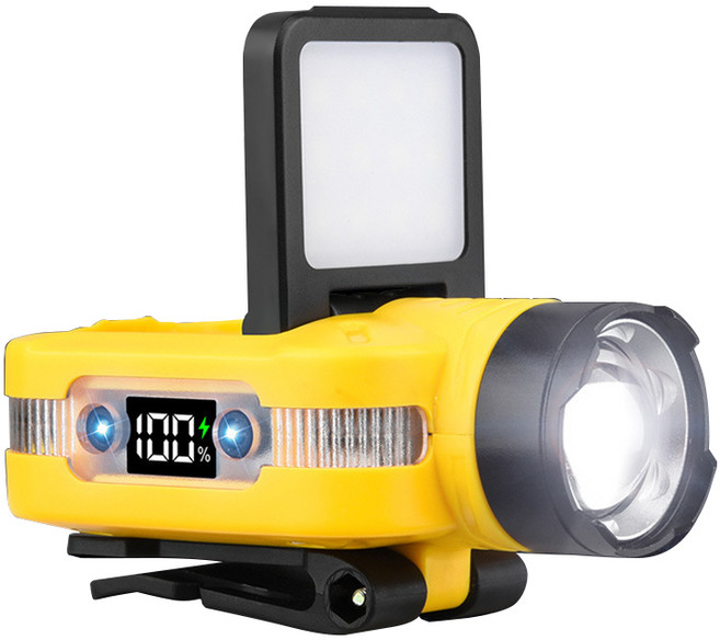 충전식 헤드 랜턴 해루질 등산용 캡라이트 BW D10, BW D10 회색, 회색, 1개