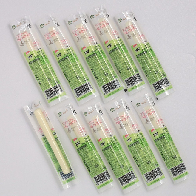 [산지마켓]임실 수제 스트링치즈 자연치즈 100% 저염 생치즈, 20g, 50개