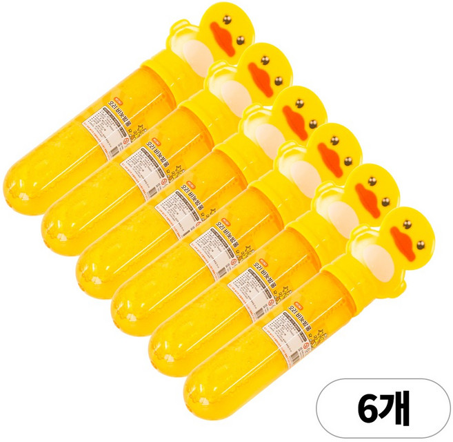 디어플레이스 보글보글 미니 비눗방울, 6개, 아기오리