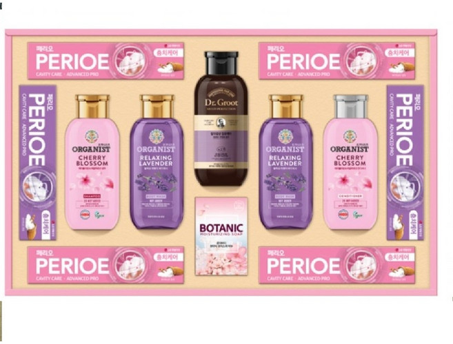 엘지생활건강 프리미엄 선물세트S3호 페리오 오가니스트 닥터그루트 보타닉, 1개