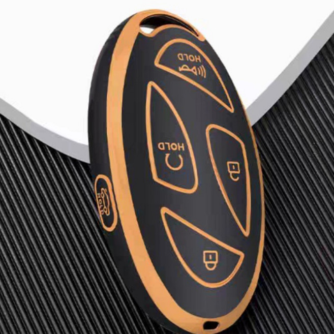 TG 현대 호환용 스마트키케이스 그랜저GN7 아이오닉6 디올뉴 코나 SX2 5버튼 7버튼 스마트 키케이스 키커버, 5버튼_블랙