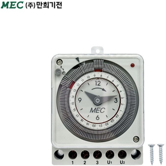 MEC 타임스위치 타이머 24시간 정전보상 오토메틱 아날로그, MT-4404 노출형, MT-4404 노출형