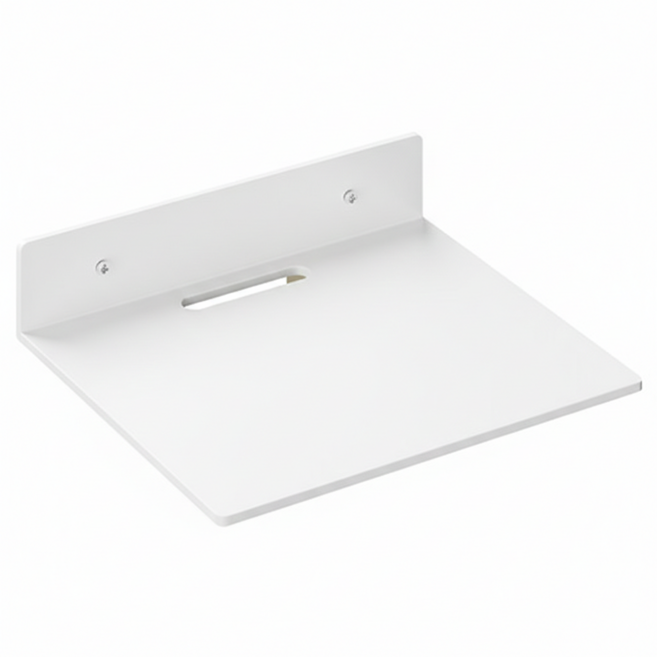 아이레노 무타공 공유기 벽선반 벽걸이 정리 수납 거치대, 화이트, 1단