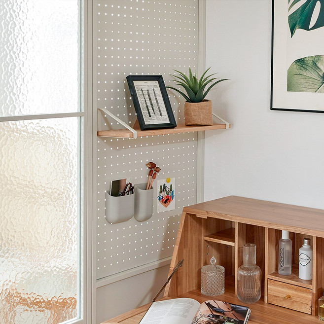 틴우드 가벽 타공판 철제 파티션, 타공판 W400 화이트, H2200