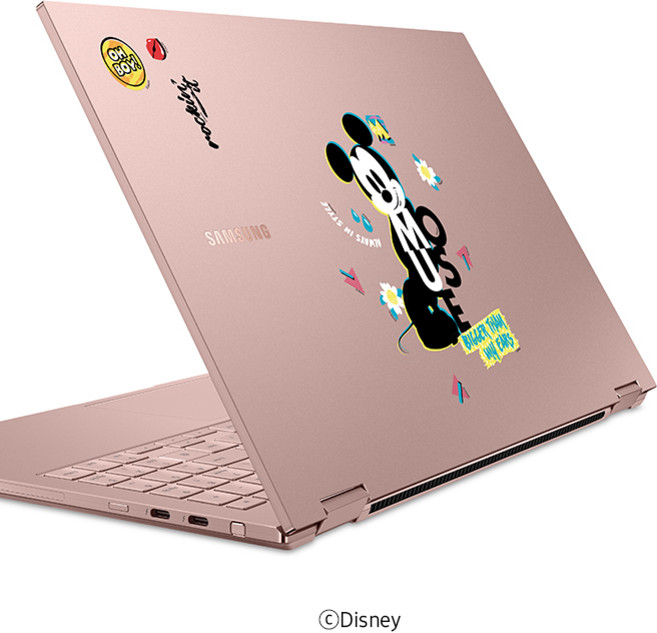 삼성 노트북 다꾸 맥북 꾸미기 스티커 미키마우스 GP-TOU020HIBBK, 1개