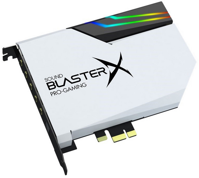 크리에이티브 사운드 블라스트X AE-5 Plus 내장형 사운드카드 (관부가세포함_미국정품), 1개, White