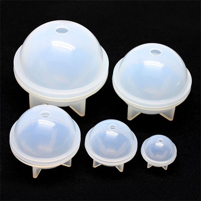 레진아트/실리콘몰드/문진아트/UFO우주선 원형구몰드, 80mm, 1개