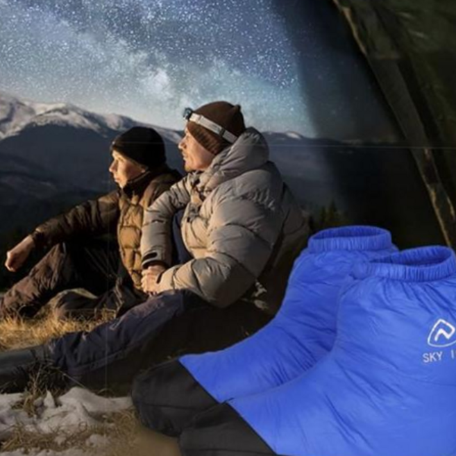 오리털 수면 양말 차박 캠핑 방한 덧신_WD5E072