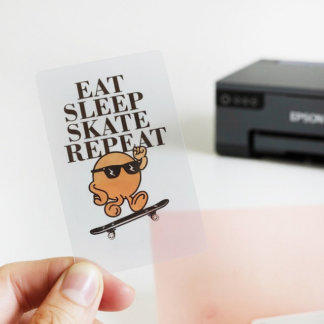 엡손호환 ZERON 잉크젯프린터용 PVC백카드 공카드 포토카드만들기 포카만들기 포토카드인쇄 셀프포토카드 Z102, 완전투명 10매입