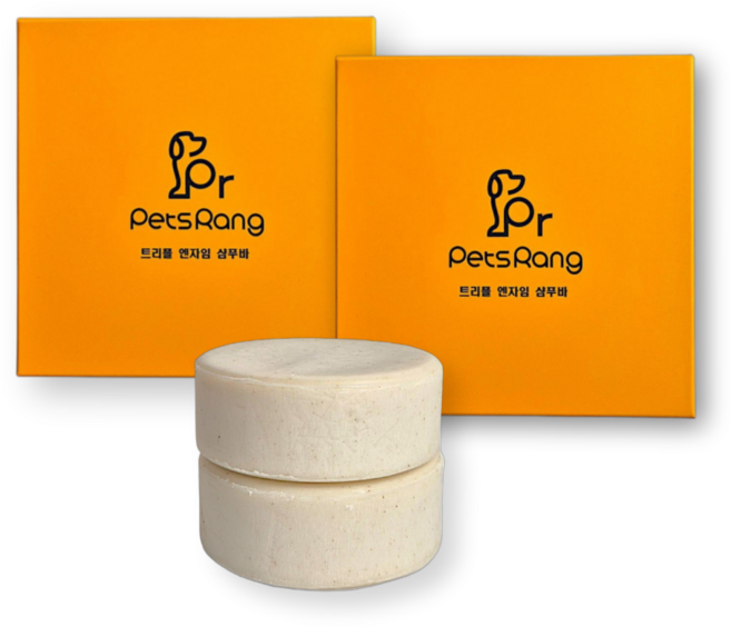 펫츠랑 강아지 트리플 엔자임 샴푸바 자연유래 미생물 발효효소 저자극 펫 비누, 2개, 100g