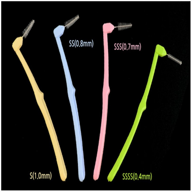 누로아 3P 치간칫솔 L형 휴대용구강세정기 구강용품, SSSS 0.4mm