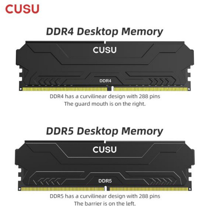 CUSU 램 DDR5 메모리 5600mhz 3200MHz 8gb UDIMM 데스크탑 (DIY 게이밍 컴퓨터용), 02 3600MHz, 01 8GBx2, 01 DDR4