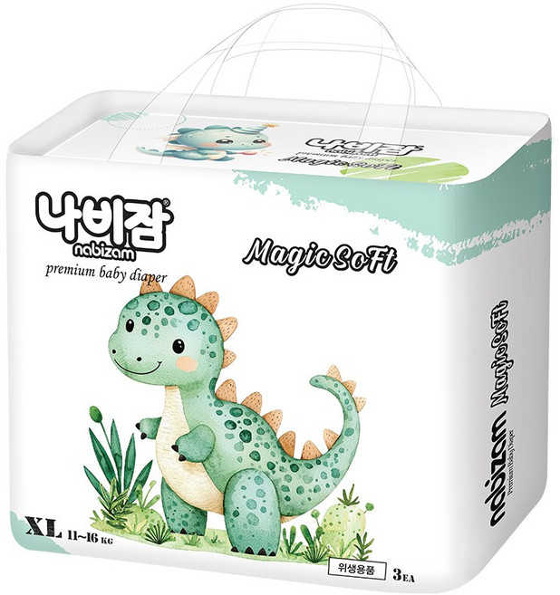 9위 - [체험팩] 나비잠 기저귀 매직소프트 팬티 3장 샘플, 특대형(XL), 3매