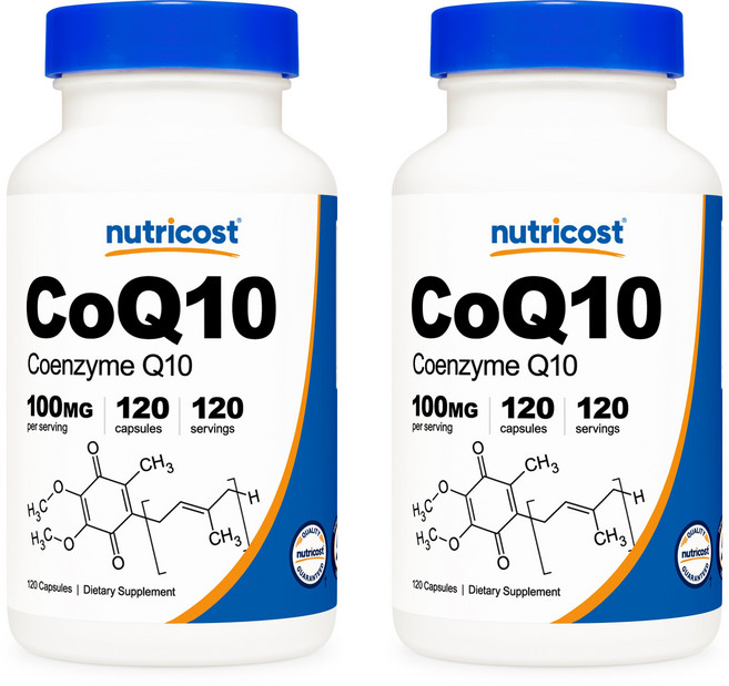 뉴트리코스트 코엔자임큐텐 코엔자임Q10 100mg 120베지캡슐 2통, 120정, 2개