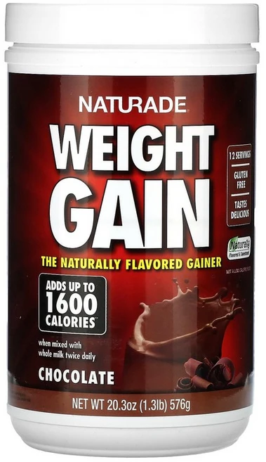 Naturade Weight Gain Chocolate 1.3 lb (576 g), 575 g, 575g, 1개 - 쿠팡