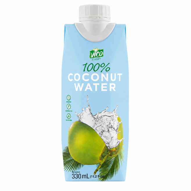 비코프레쉬 무첨가물 100% 코코넛워터, 12개, 330ml
