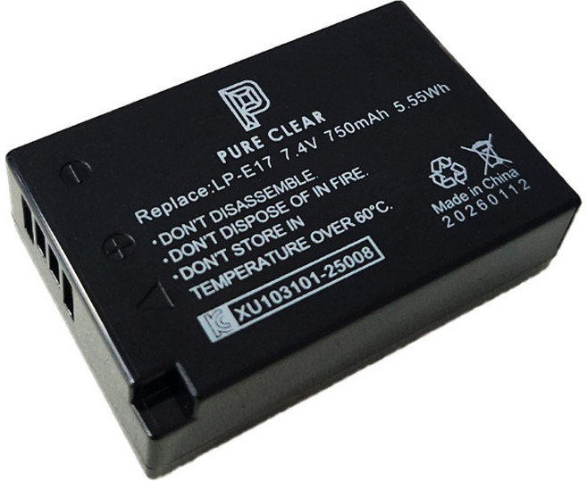 캐논 LP-E17 호환 배터리 EOS R50V 77D 750D 760D 850D 800D 200D 200DII 200DM2 200D2 충전지, 1개, 캐논 LP-E17 호환배터리