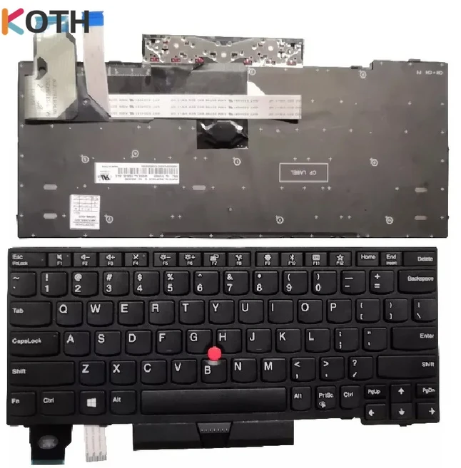 Lenovo Thinkpad X280 A285 X13 Gen 1 L13 gen 2 노트북 키보드 미국 영어의 새로운 기능, 02 Without Bakclit