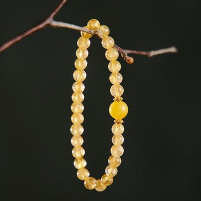 붓다베스트 여성용 황수정 재물운 불러오는 팔찌