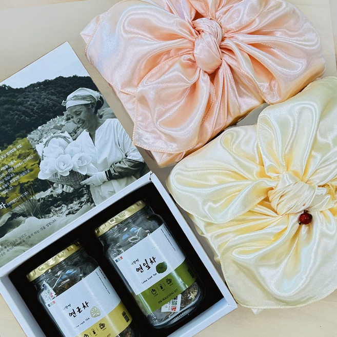 [다향연] 연근차 연잎차 티백 2구 선물세트