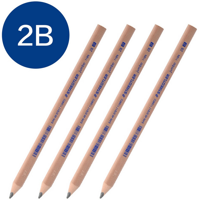 STAEDTLER 施德樓 粗桿三角鉛筆 幼稚園 小學生 HB 2B, 1個
