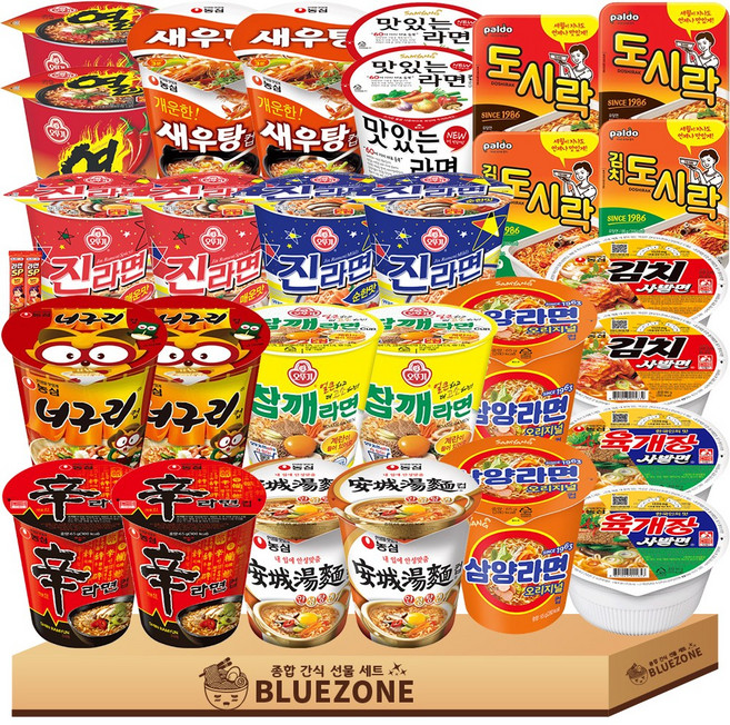 소컵라면 15종 30개입(육사발 2+김치사발2+신라면2+너구리2+진매2+진순2+새우탕2+스낵면2+참깨2+열2+삼양2+밋있는2+도시락2+김치도시락2+안성2), 1개