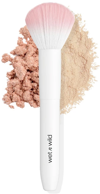 웻 앤 와일드 파우더 브러시 완벽한 적용을 위한 울트라 플 wet n wild Powder Brush Ultra-Plush Synthetic Bristles for Flawle, 흰색 - 분말, 7.28인치, 1개 - 쿠팡
